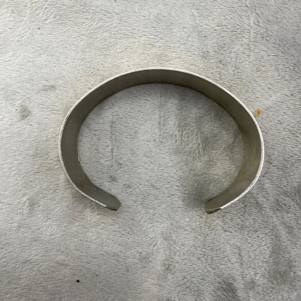 Vintage Cuff Bracelet Multi Tone Metals 7